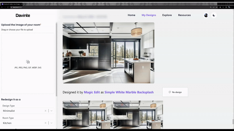Davinte.AI - improve your home design